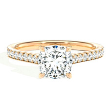 14K Rose Gold Lab Grown
