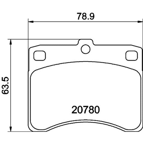 Mintex front brake - front, set
