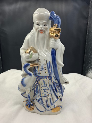 Vintage chinese shouxing blue - vintage,