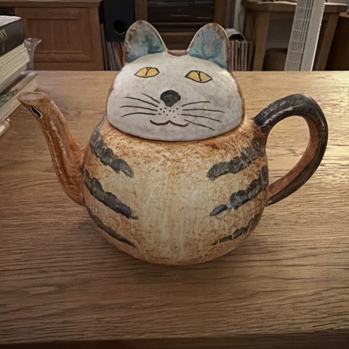 Ceramic cat kitten teapot - ceramic,