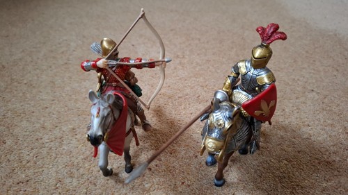 Schleich mounted knight and - mounted,