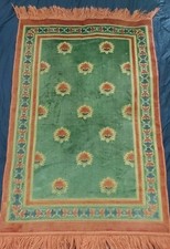 Kadifeteks Turkey Velvet Small Rug / Prayer Mat 43" x 27" inches.