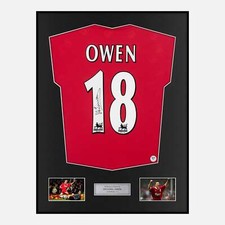 Framed Michael Owen Signed