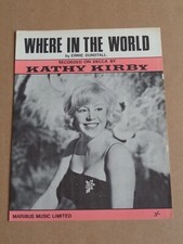 Kathy Kirby - Where In The World sheet music