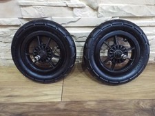 USED - 2 x REAR WHEELS to BABY JOGGER CITY MINI GT SINGLE or DOUBLE PUSHCHAIR *