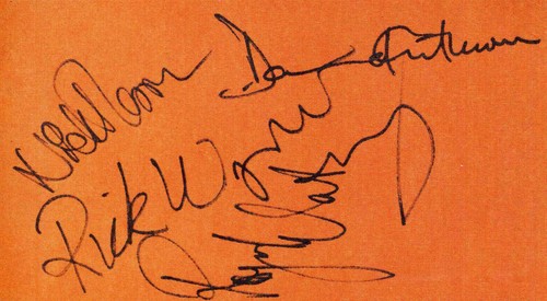 Pink floyd signed ticket - signed,