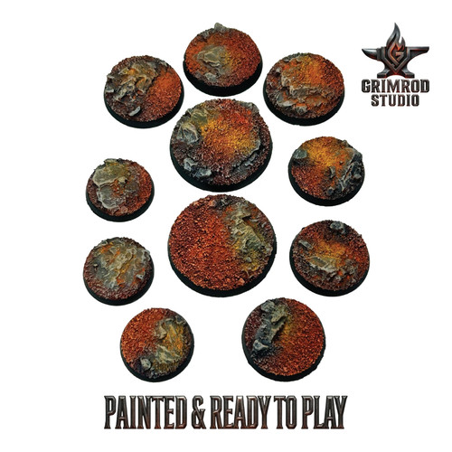 Volcanic rock painted resin - rock,