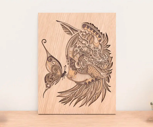 Cat wall art wooden - wooden,