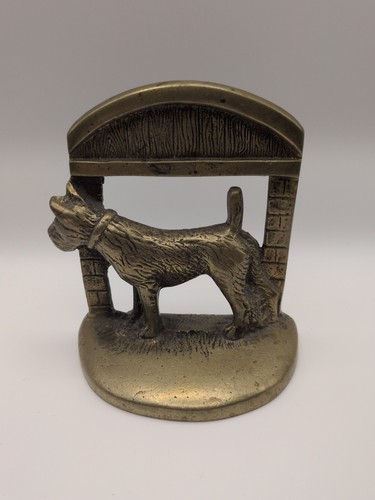 Vintage brass scottish terrier - vintage,