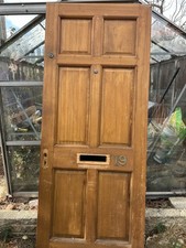 Front door, Solid Wood, Stained Teak.