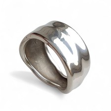 Preloved Vintage Tiffany & Co Organic Hallmarked  Sterling Silver Leaf Ring