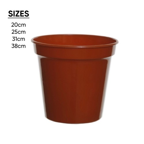 Basic terracotta plant pot - basic,