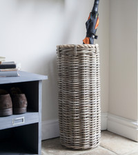 Round Rattan Umbrella Stand