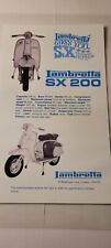 LAMBRETTA  SX 200  SALES