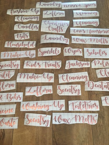 Rose gold vinyl - gold, stickers