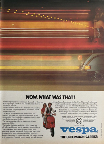 1980 vespa motor scooter 140 - 1980,