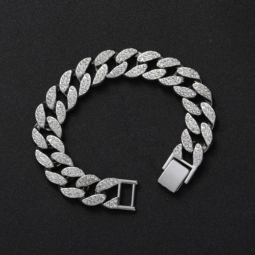 Men silver bracelet luxury - men's,