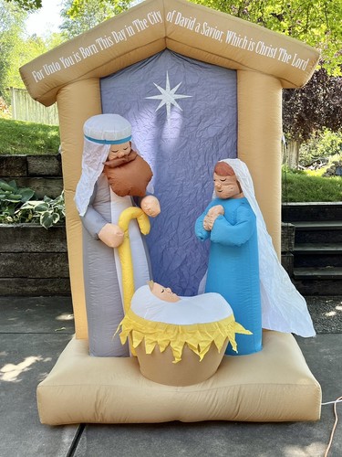 Airblown gemmy nativity - nativity, scene