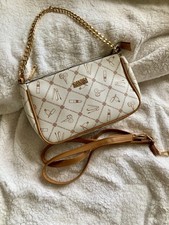 Coveri Collection Leatherette Patterned Handbag Shoulderbag Gold Chain Strap