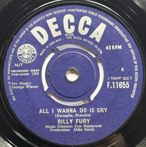 Billy fury when will - billy, say
