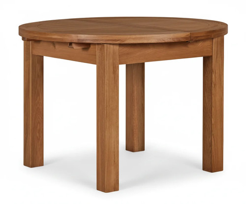 Oak round extendable dining - oak,