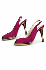 Tamaris Pink Heels Suede Open