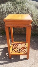 Oriental Style Wooden Jardiniere Plant Stand Side Table