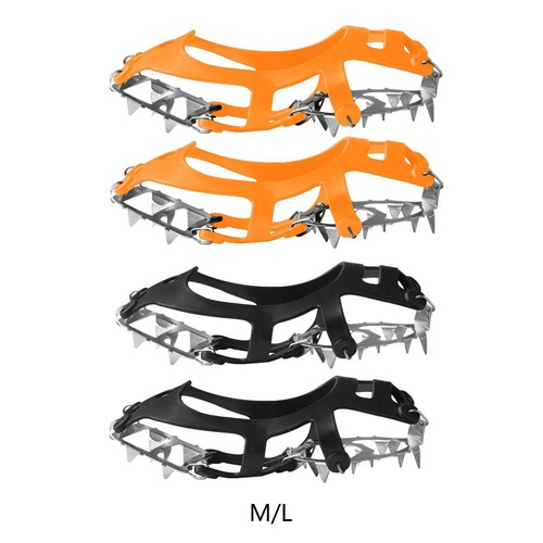 Shoe spikes over crampons - shoe,