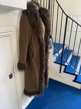 Brown Afghan Coat Long Penny