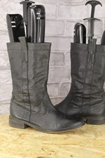 BLACK LEATHER PULL ON BIKER