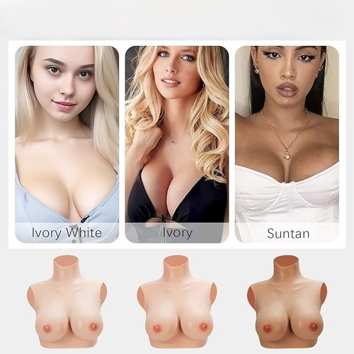 Realistic silicone breastplate - silicone,