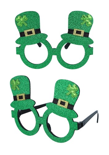 Irish glitter leprechaun hat - glitter,