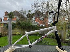 Haro BMX Frame - Gloss white, BB, Headset, Stem and Bars, all included