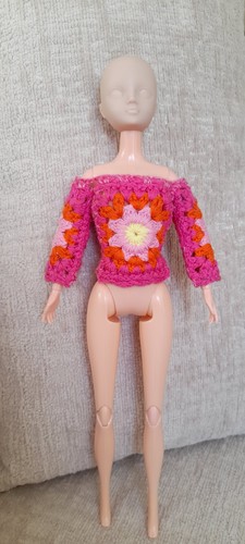 Granny square crocheted top - crocheted,