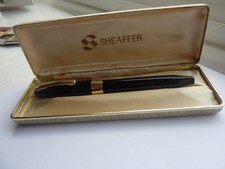 SHEAFFER BLACK PFM III SNORKEL FOUNTAIN PEN MADE IN U S A
