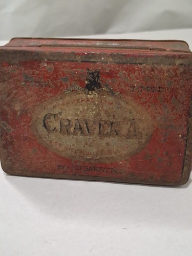 Vintage craven cigarette tin - craven,
