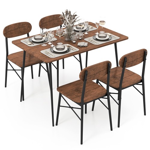 Pcs rustic dining table - 5,