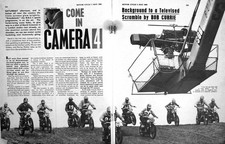 Antique Old Print Motor Cycle Magazine 1963 Scrambler Humming Bird Helmet 20th