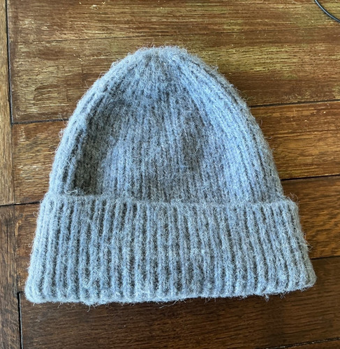 Pale blue ribbed - blue, knitted