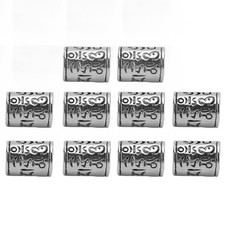 10pcs Alloy Paracord Beads