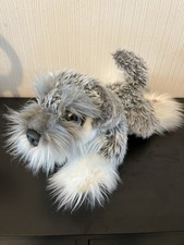 Keel Toys Cuddle Puppies Schnauzer Dog Soft plush toy Grey