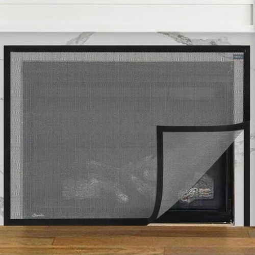 Fireplace screen mesh - fireplace,