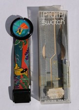 1990 Pop Swatch Aloha Boxed & Working