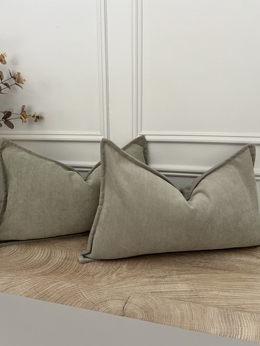 Set sage green cushion - set,