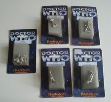 VINTAGE DR WHO HARLEQUIN FIGURES X 5 LOT B COMPANIONS
