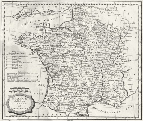 France circles departments - circles, &