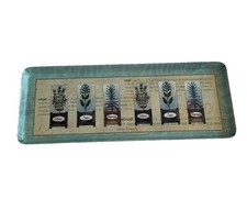 Vintage retro Melamine Herb Serving Tray Cottagecore Decor Herbs Thyme Sage