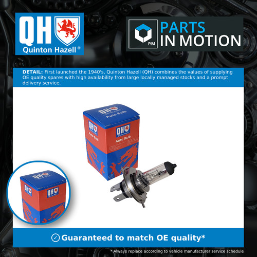 Headlight bulb fits - h4, toyota