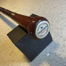 Walking Stick With Guinness Sign Set In Top Of The Handle