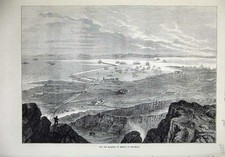 Original Old Antique Print